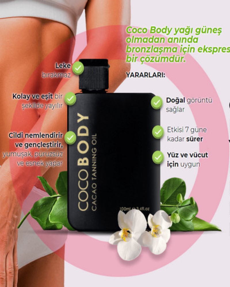 Coco Body Oil Kalıcı Bronzluk